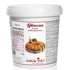 Saracino Mirror Glaze Passievrucht 1kg* Afdekgelei