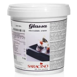 Saracino Mirror Glaze Pure Chocolade 1kg* Afdekgelei