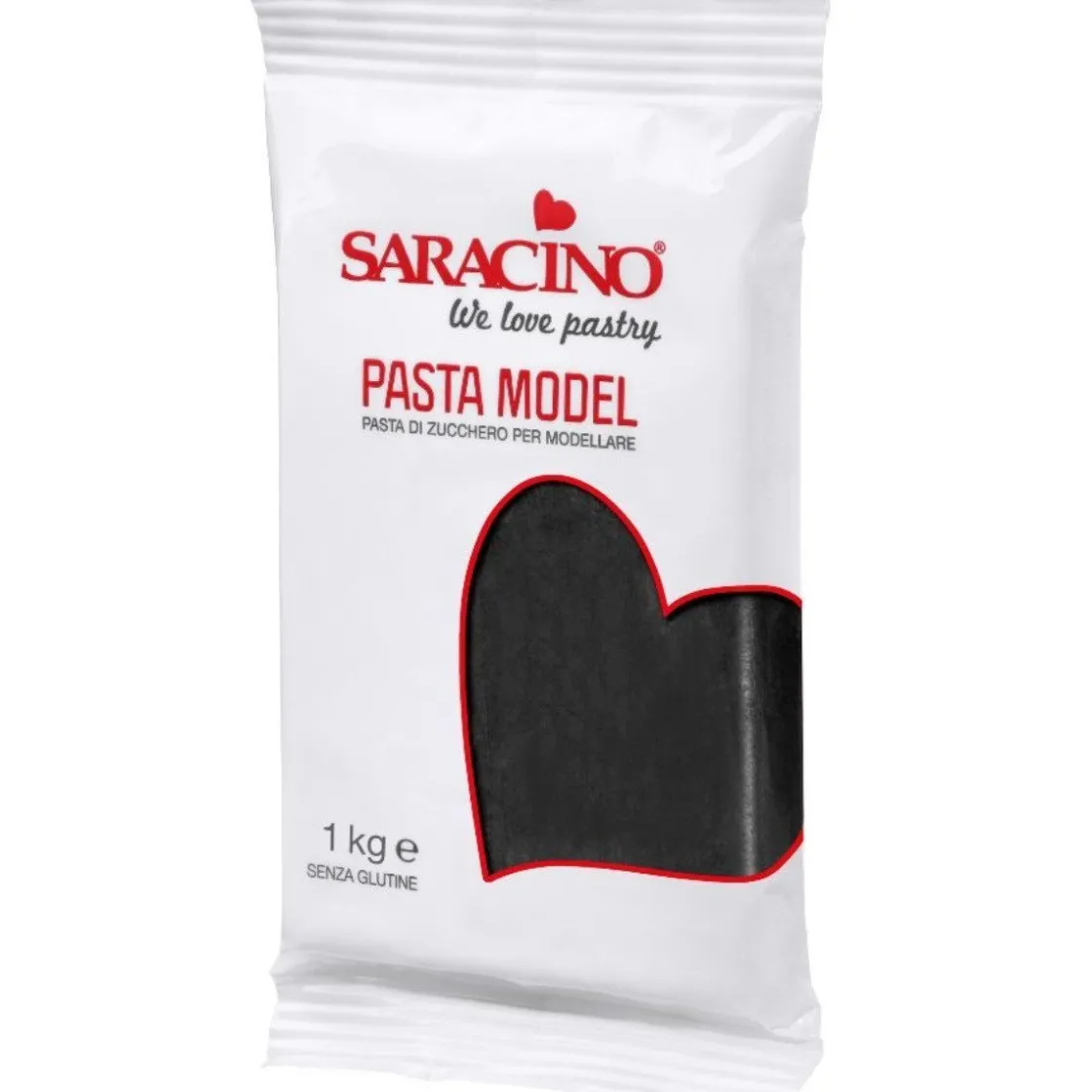 Saracino Modelling Paste Zwart 1kg* Modelleerfondant