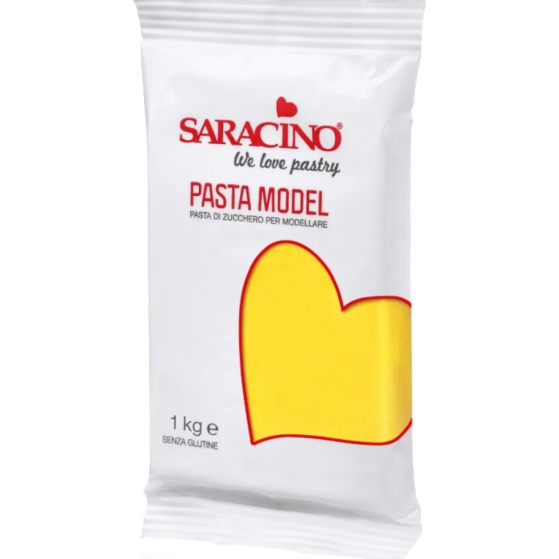 Saracino Modelling Paste Geel 1kg* Modelleerfondant