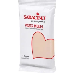 Saracino Modelling Paste Beige 1kg* Modelleerfondant