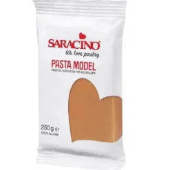 Saracino Modelling Paste Licht Bruin 250g* Modelleerfondant