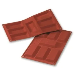 Martellato Siliconen Bakvorm Finanziere 95x45x12mm (7)* Ijs En Dessert Vormen|Bakvormen Siliconen