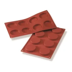 Martellato Siliconen Bakvorm Florentine Ø60h12mm (8)* Ijs En Dessert Vormen|Bakvormen Siliconen