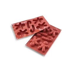 Silikomart Siliconen Bakvorm Gingerbread Man Ø90x43x21mm (6)* Bakvormen Siliconen|Ijs En Dessert Vormen