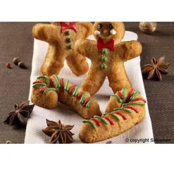 Silikomart Siliconen Bakvorm Gingerbread Man Ø90x43x21mm (6)* Bakvormen Siliconen|Ijs En Dessert Vormen