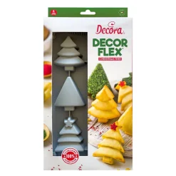 Decora Siliconen Bakvorm Kerstbomen 30x17x3(h) cm* Bakvormen Siliconen|Ijs En Dessert Vormen