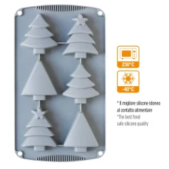 Decora Siliconen Bakvorm Kerstbomen 30x17x3(h) cm* Bakvormen Siliconen|Ijs En Dessert Vormen