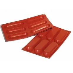 Silikomart Siliconen Bakvorm Lange vingers 130x50x18,5mm (6)* Ijs En Dessert Vormen|Bakvormen Siliconen
