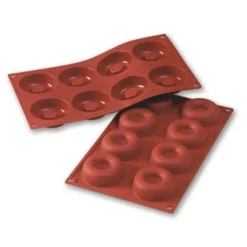 Martellato Siliconen Bakvorm Savarin Ø65h21mm (8)* Ijs En Dessert Vormen|Bakvormen Siliconen