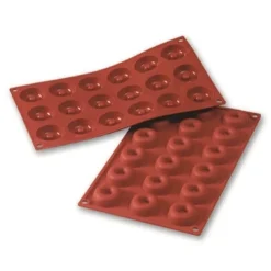 Martellato Siliconen Bakvorm Savarin Mini (Jaffa) Ø41h12mm (18)* Ijs En Dessert Vormen|Bakvormen Siliconen