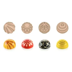 Silikomart Bonbonvorm Rond (24) + Choco Stamps (4) Ø3,1cm* Bonbonvormen