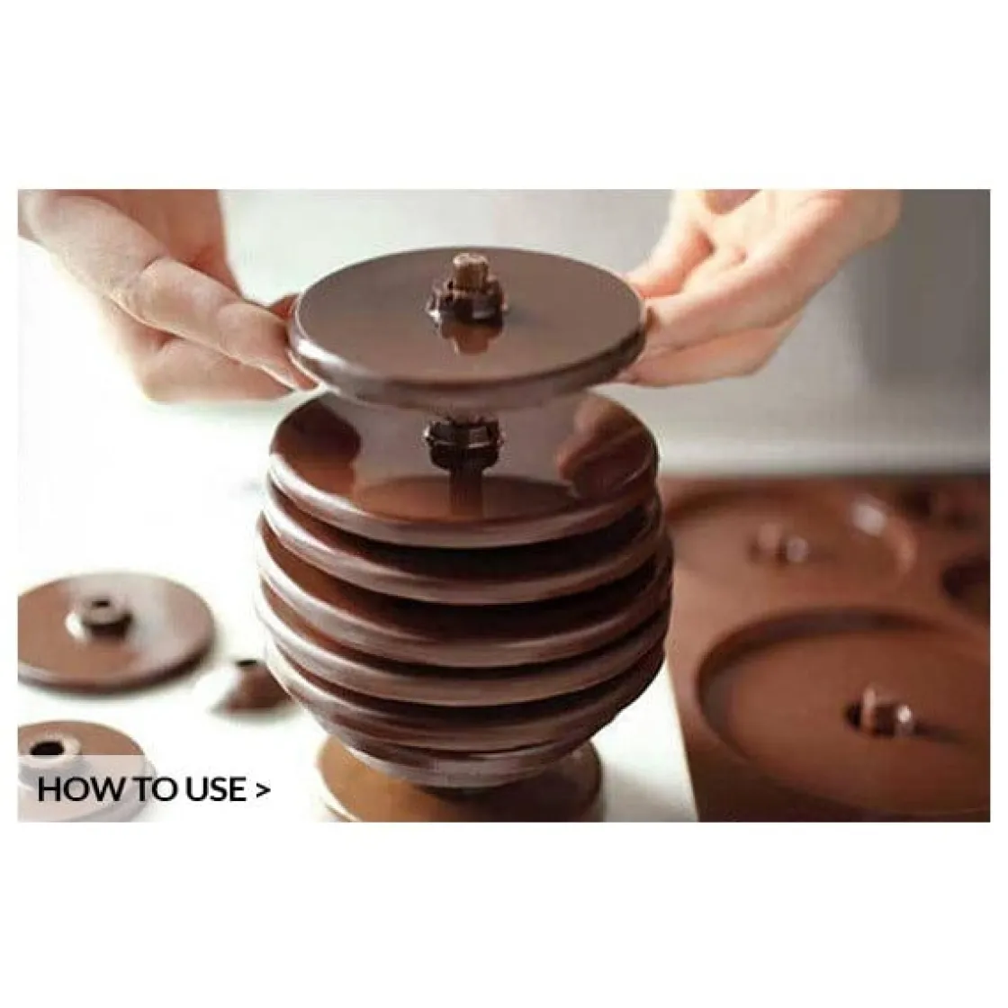 Silikomart Chocolade Vormset Ei Ø305x15(h)mm*** Vormsets