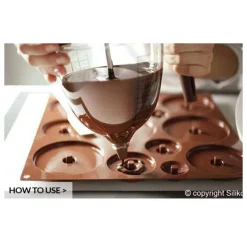 Silikomart Chocolade Vormset Ei Ø305x15(h)mm*** Vormsets