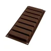 Silikomart Chocolademal Snack (8) 10x2,6x1,6cm* Tabletten En Repen Vormen