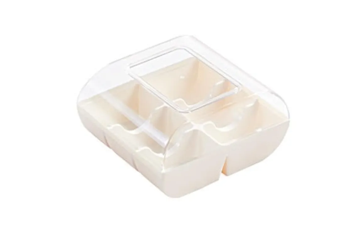 Silikomart Doosje voor 6 Macarons Wit* Bonbon Doosjes|Cupcake Doosjes