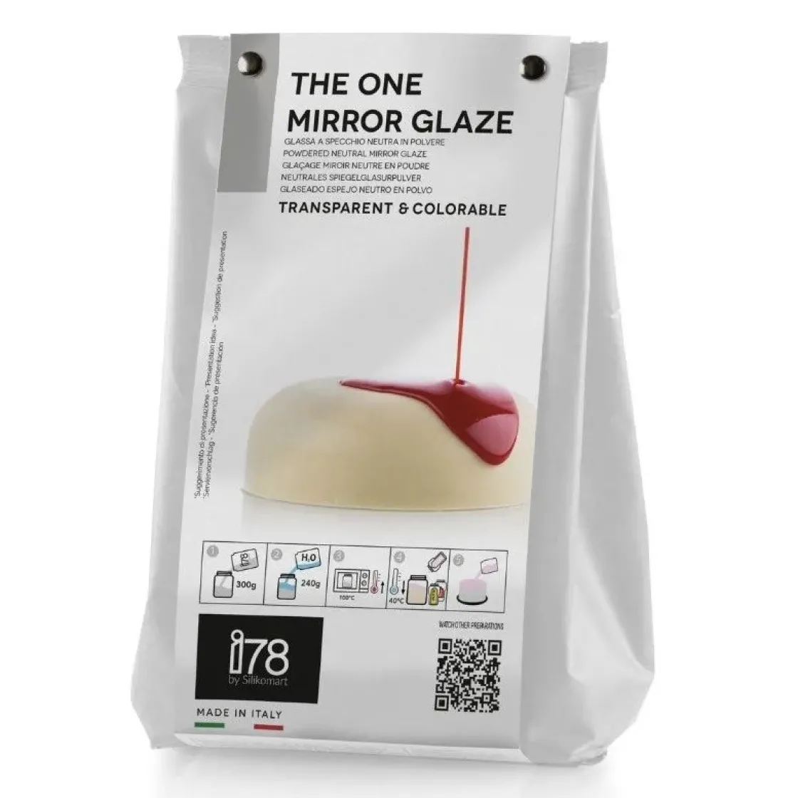 Silikomart Mirror Glaze Poeder Neutraal 300g* Afdekgelei