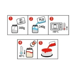 Silikomart Mirror Glaze Poeder Neutraal 300g* Afdekgelei