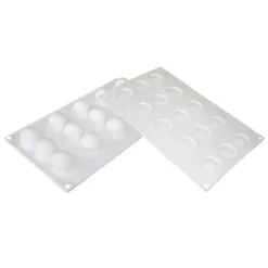 Silikomart Siliconen Bakvorm Bol (15x) Ø3,2x2,8cm* Ijs En Dessert Vormen|Bakvormen Siliconen