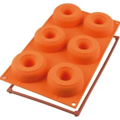 Silikomart Siliconen Bakvorm Donuts (6x) Ø7,5x2,8cm* Ijs En Dessert Vormen|Bakvormen Siliconen