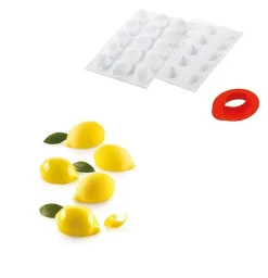 Silikomart Siliconen Bakvorm Limoen (15x) 5,5cm +cutter* Ijs En Dessert Vormen|Bakvormen Siliconen