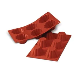 Silikomart Siliconen Bakvorm Briochette (6x) Ø7,9x3,7cm* Ijs En Dessert Vormen|Bakvormen Siliconen