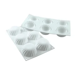 Silikomart Siliconen Bakvorm Samurai (6x) Ø7x3,5cm* Bakvormen Siliconen|Ijs En Dessert Vormen