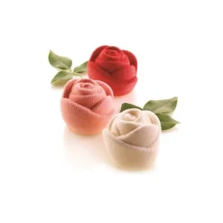 Silikomart Siliconen Bakvorm Roos (6x) Ø7x5,5cm* Ijs En Dessert Vormen|Bakvormen Siliconen