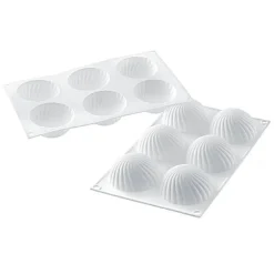 Silikomart Siliconen Bakvorm Parfum (6x) Ø7,5x3,75cm* Bakvormen Siliconen|Ijs En Dessert Vormen