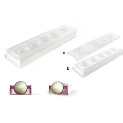 Silikomart Siliconen Bakvorm Hele Bollen (5x) Ø5,8cm* Ijs En Dessert Vormen|Bakvormen Siliconen