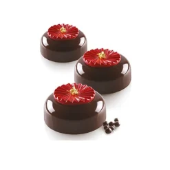 Silikomart Siliconen Bakvorm Plissé (15x) Ø4,5x0,6cm* Ijs En Dessert Vormen|Bakvormen Siliconen