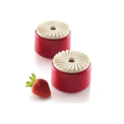 Silikomart Siliconen Bakvorm Plissé (6x) Ø7,5x0,8cm* Ijs En Dessert Vormen|Bakvormen Siliconen