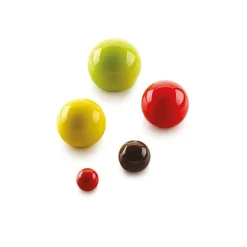 Silikomart Siliconen Bakvorm Bol (15x) Ø4,2x3,6cm* Ijs En Dessert Vormen|Bakvormen Siliconen