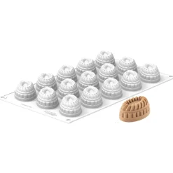 Silikomart Siliconen Bakvorm Pleincoeur Ovaal (15) 53x36mm* Ijs En Dessert Vormen|Bakvormen Siliconen