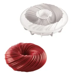 Silikomart Siliconen Bakvorm Intreccio Ø180x60(h)mm* Bakvormen Siliconen|Ijs En Dessert Vormen