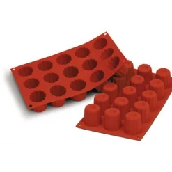 Silikomart Siliconen Bakvorm Bordelais (15x) Ø4,5x4,5cm* Ijs En Dessert Vormen|Bakvormen Siliconen