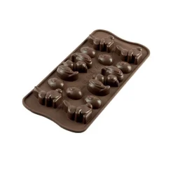 Silikomart Siliconen Bonbonvorm Pasen (14x) 3x4,3x1,6cm* Bonbonvormen