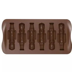 Silikomart Siliconen Bonbonvorm Notenkraker (6) 2,6x8,4cm* Bonbonvormen