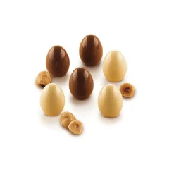 Silikomart Siliconen Bonbonvorm Chocolade Ei (15x) Ø2,3x3cm* Bonbonvormen