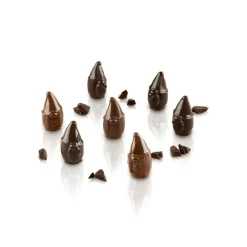 Silikomart Siliconen Bonbonvorm Mr&Mrs Brown (15) Ø2,5x4cm*** Bonbonvormen