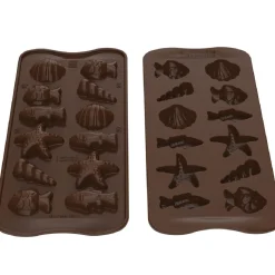 Silikomart Siliconen Bonbonvorm Zeevruchten (12x) Ø3,5x1,6cm* Bonbonvormen