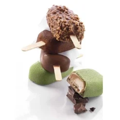 Silikomart Siliconen IJsjesmal Classic (12x) + 50stk* Ijs En Dessert Vormen|Bakvormen Siliconen