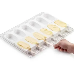 Silikomart Siliconen IJsjesmal Classic (12x) + 50stk* Ijs En Dessert Vormen|Bakvormen Siliconen