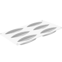 Silikomart Siliconen Kit 3D Cabossa (6) 12x4cm* Bakvormen Siliconen|Ijs En Dessert Vormen