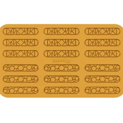 Silikomart Siliconen Mat Lampo (18x) 13,1x2,6x0,2cm* Ijs En Dessert Vormen|Figuur Mallen