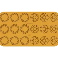 Silikomart Siliconen Mat Corona (18x) Ø6,8x0,2cm* Ijs En Dessert Vormen|Figuur Mallen