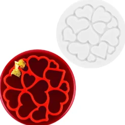 Silikomart Siliconen Mold Mini Love Ø6x0,2cm Set/6* Figuur Mallen|Molds