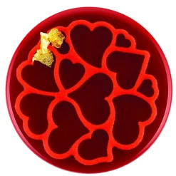 Silikomart Siliconen Mold Mini Love Ø6x0,2cm Set/6* Figuur Mallen|Molds