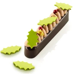 Silikomart Siliconen Sjabloon Hulstblad (36) 4x2,3x0,2cm* Figuur Mallen|Sjablonen En Stencils