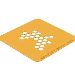 Silikomart Siliconen Stencil Honing 10x7,7x0,1cm Set/2* Sjablonen En Stencils